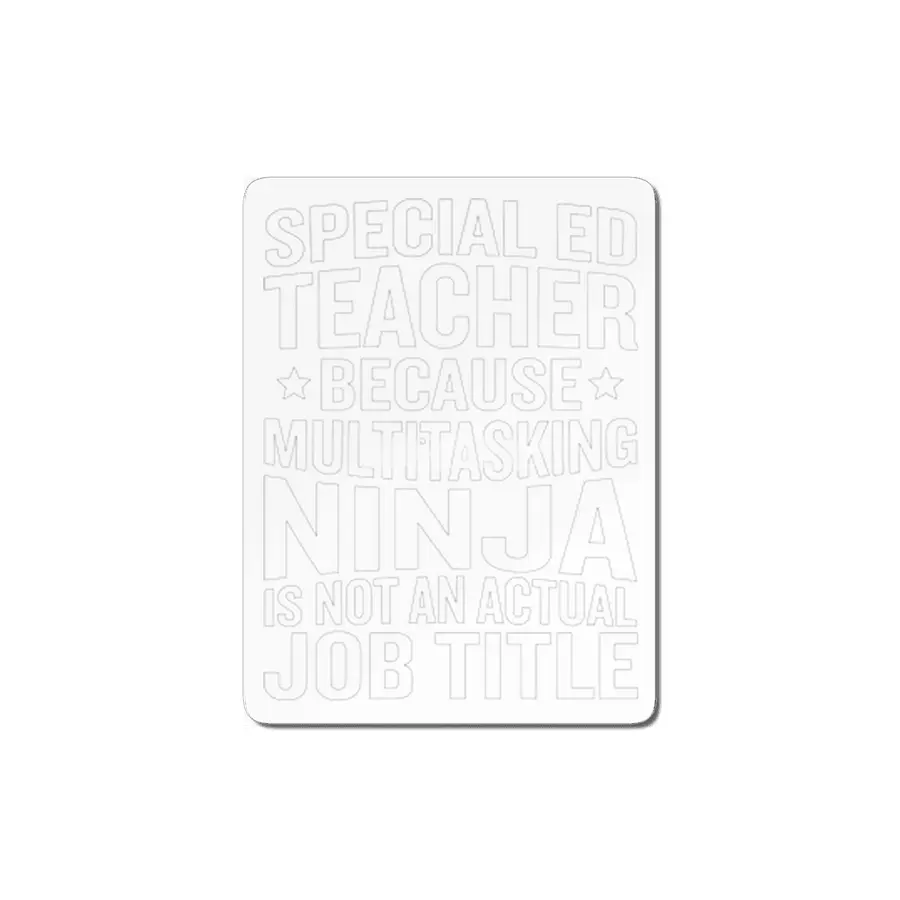 Special Ed Multitasking Ninja Job Title Funny Teacher MDF Tablo