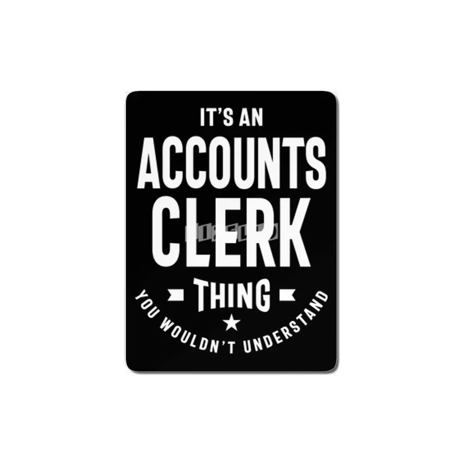 Accounts Clerk Job Title Occupation Gift MDF Tablo