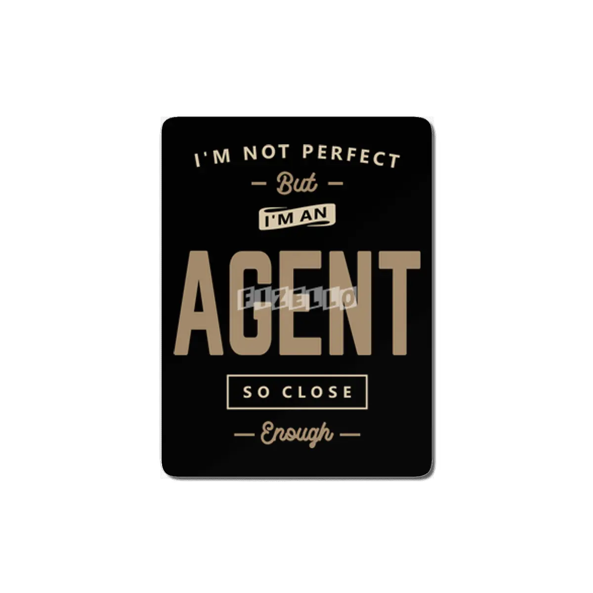 Agent Funny Job Title Profession Birthday Worker MDF Tablo