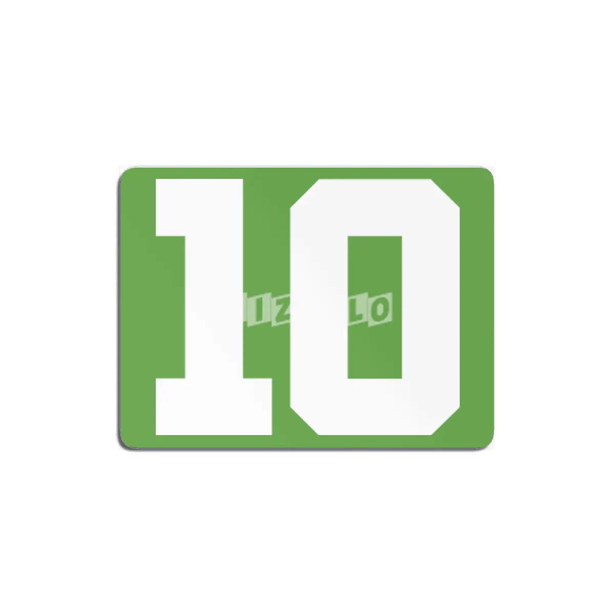 White Number 10 MDF Tablo