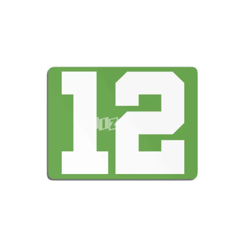 White Number 12 MDF Tablo