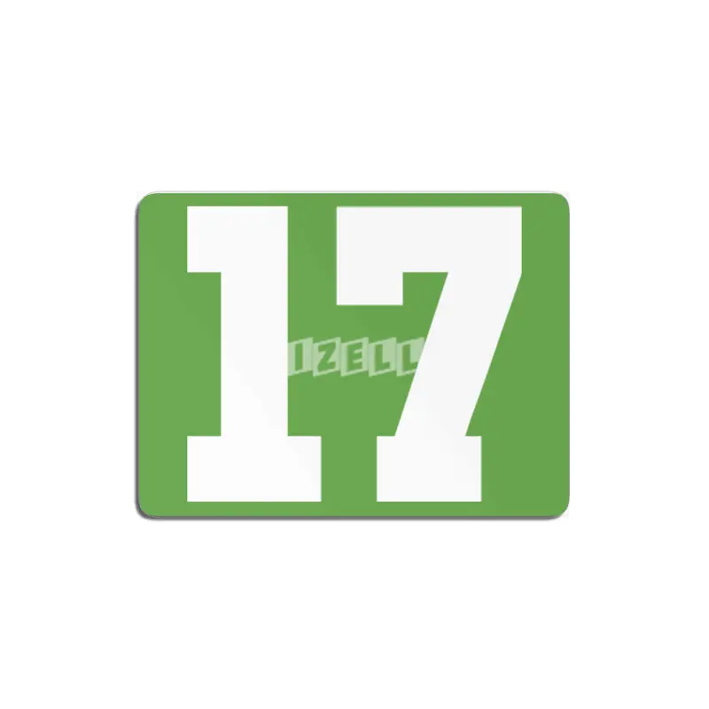 White Number 17 MDF Tablo