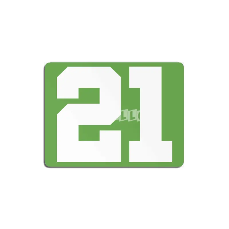 White Number 21 MDF Tablo