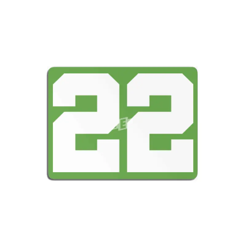 White Number 22 MDF Tablo