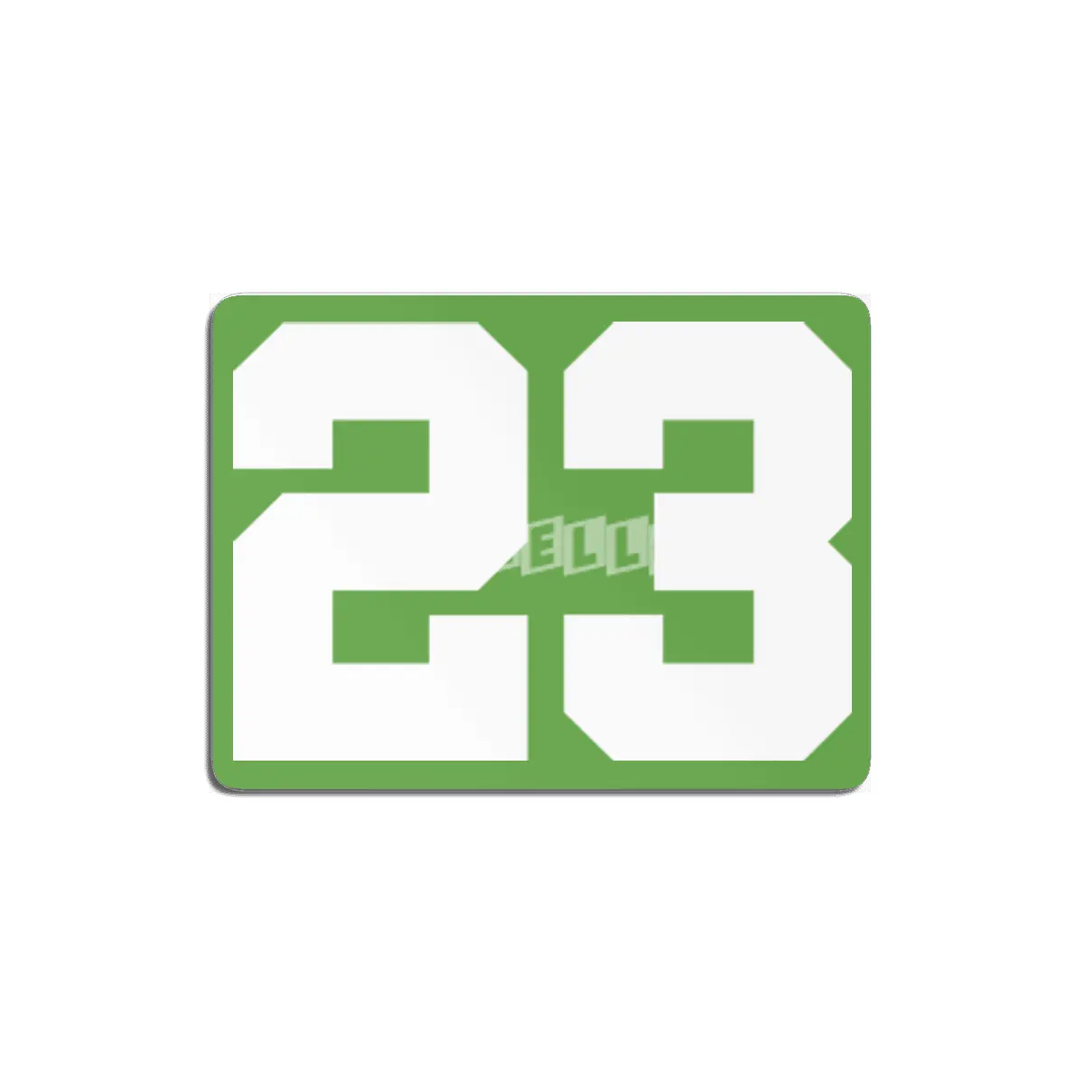 White Number 23 MDF Tablo