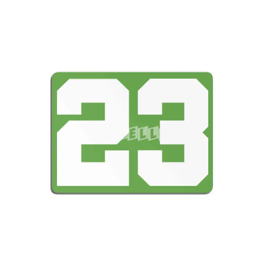 White Number 23 MDF Tablo