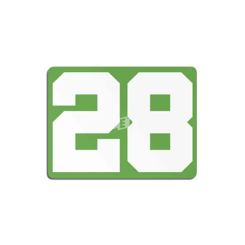 White Number 28 MDF Tablo