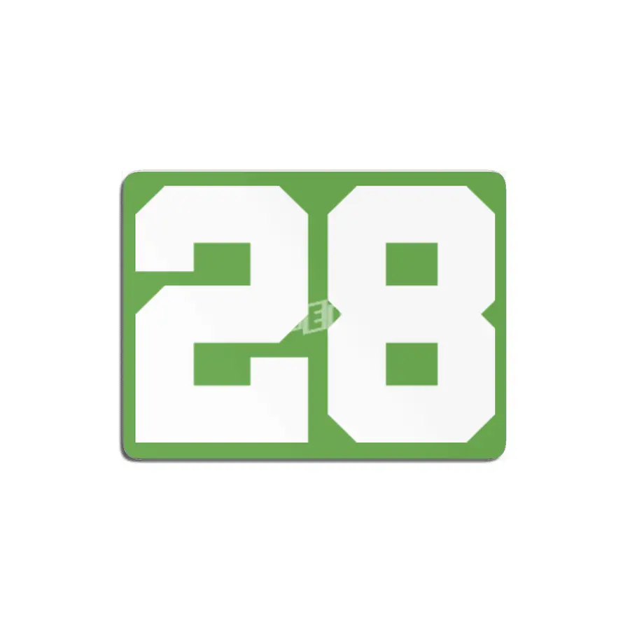 White Number 28 MDF Tablo