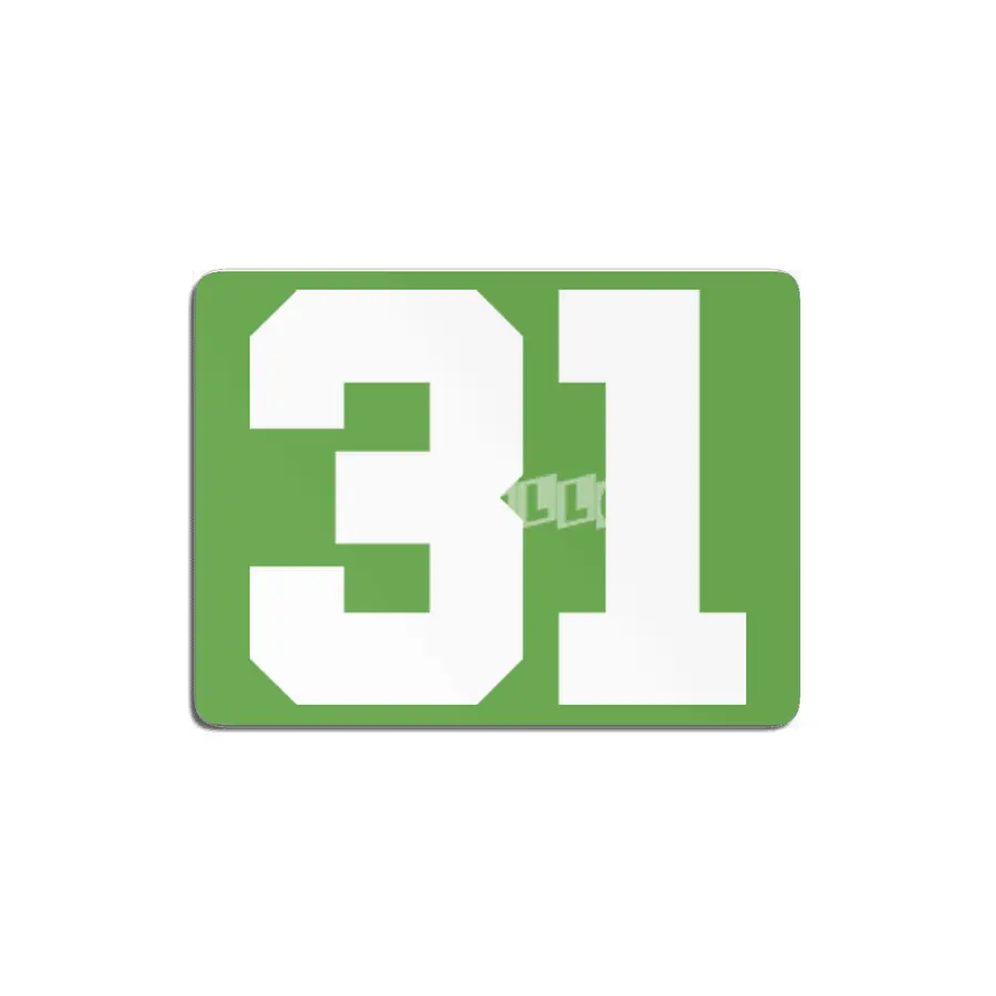 White Number 31 MDF Tablo