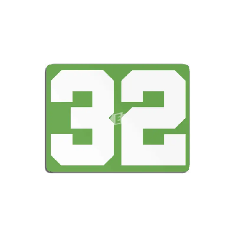 White Number 32 MDF Tablo