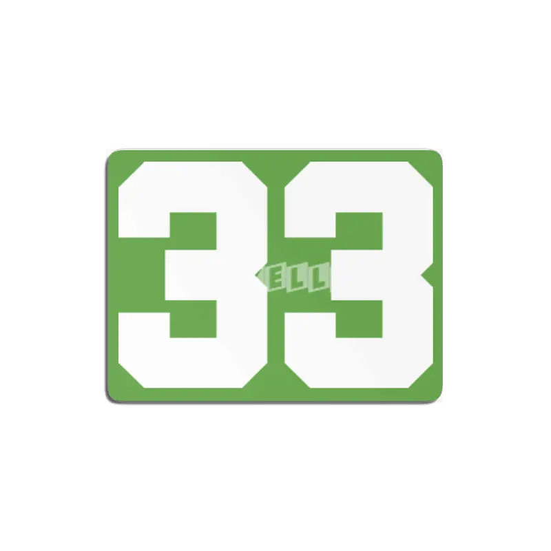 White Number 33 MDF Tablo