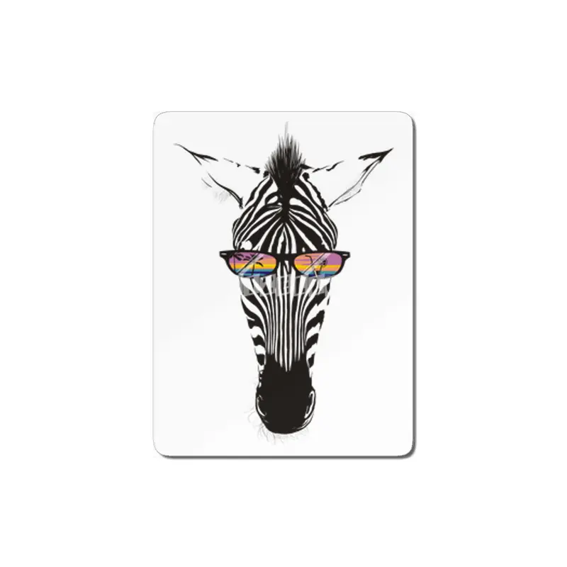 Summer zebra sunset palm trees tropical drink sunglasses MDF Tablo
