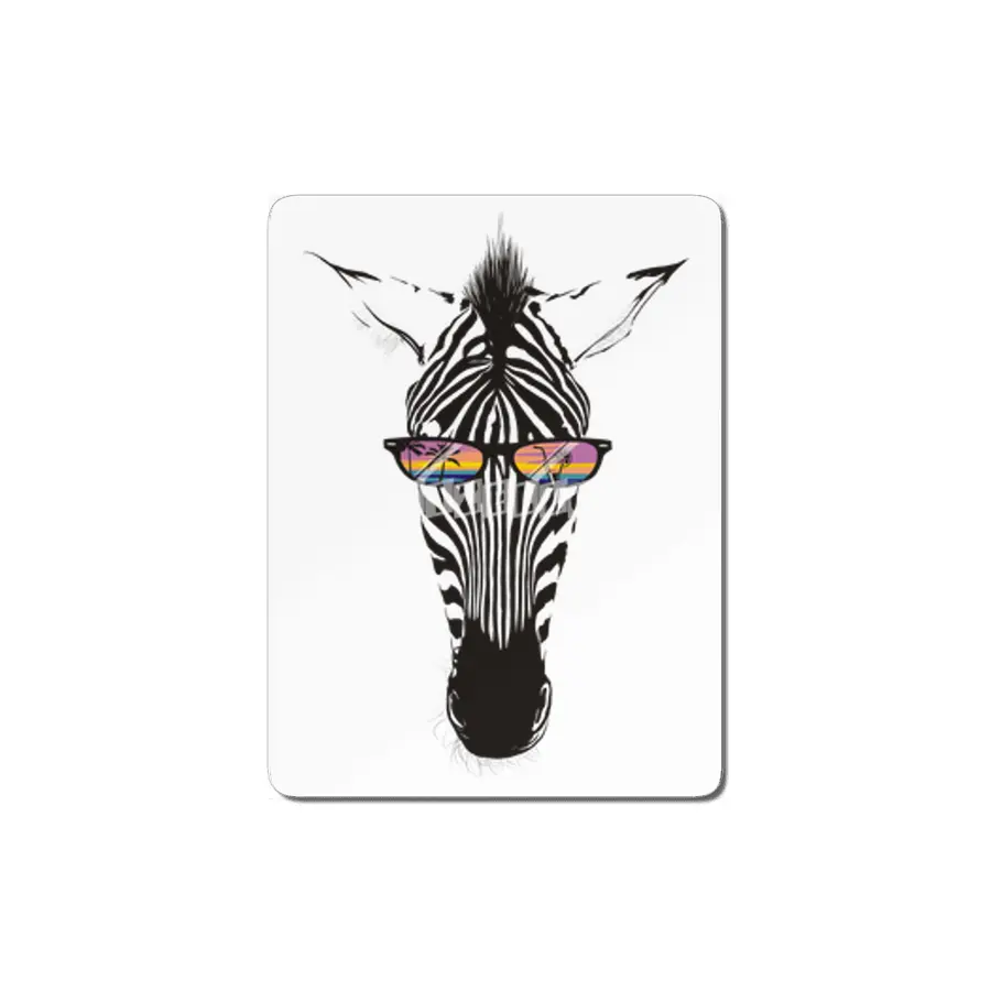 Summer zebra sunset palm trees tropical drink sunglasses MDF Tablo