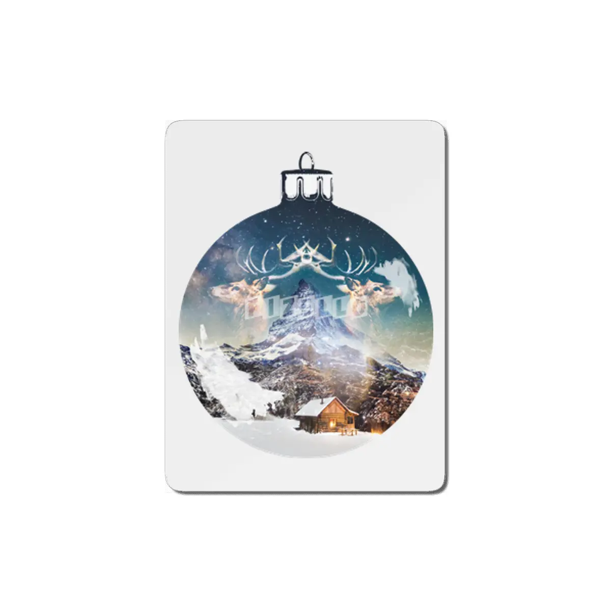 Winter Ornament MDF Tablo