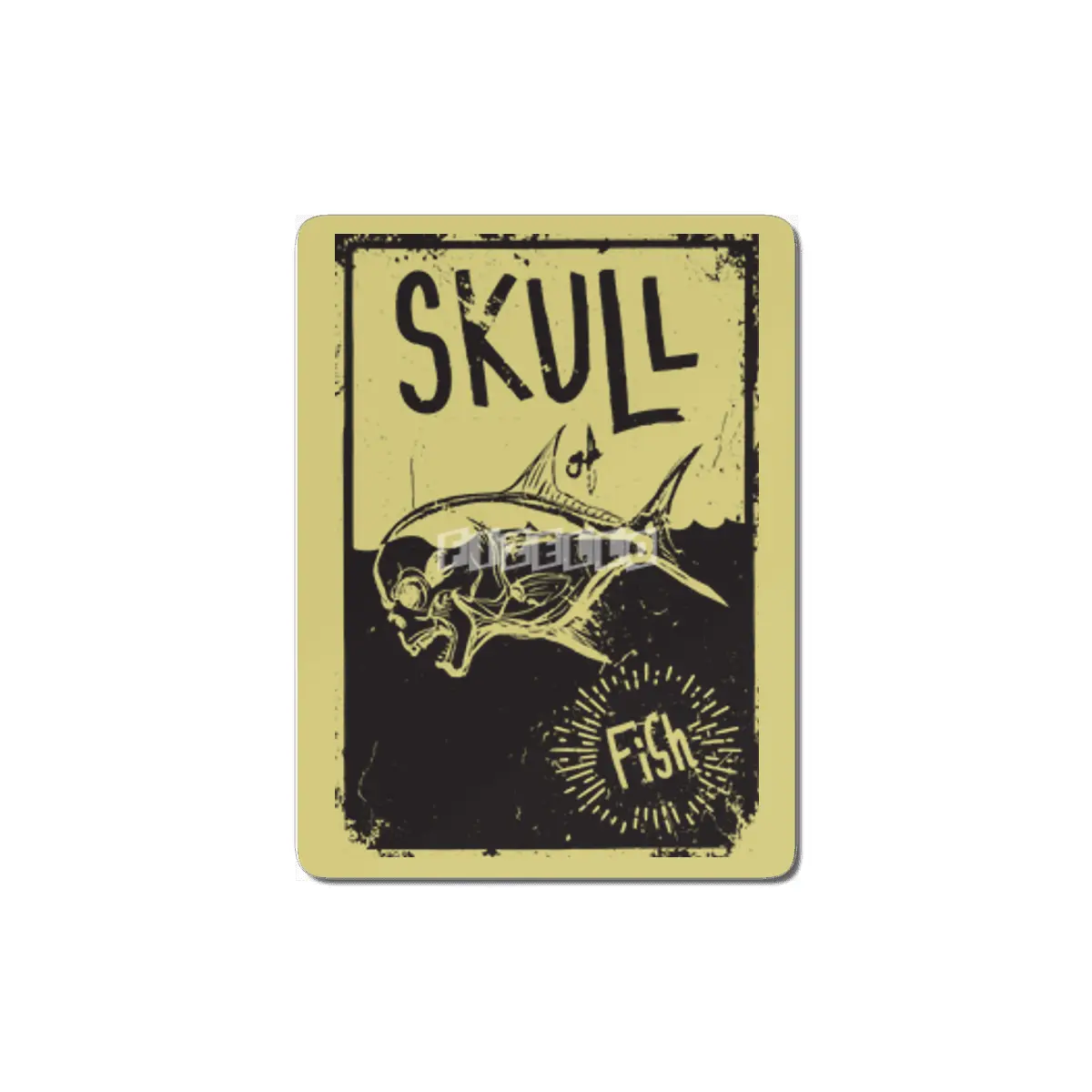 Skull of Fish MDF Tablo