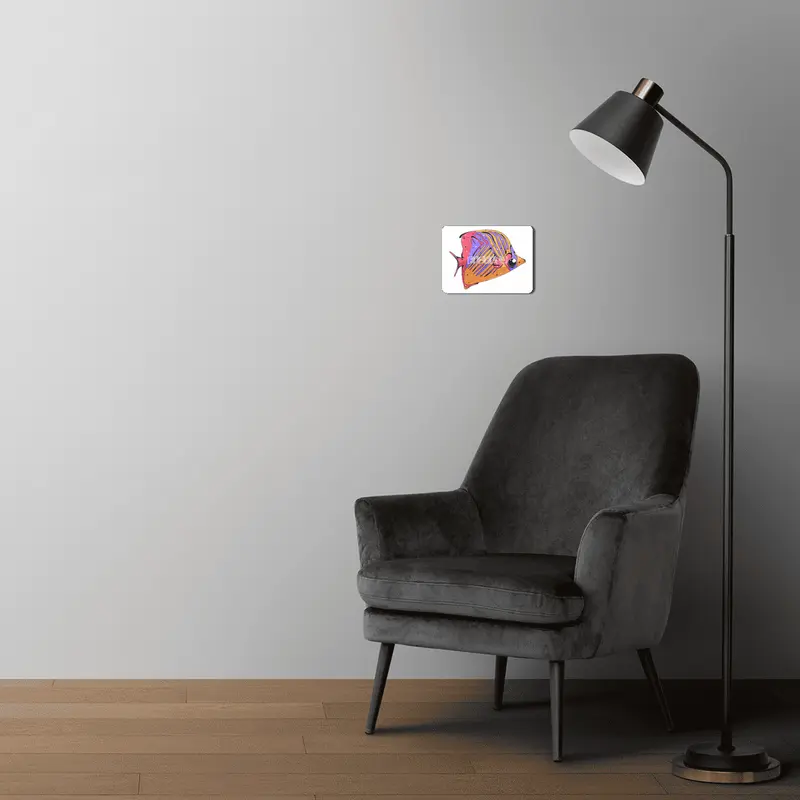 Threadfin Butterflyfish MDF Tablo