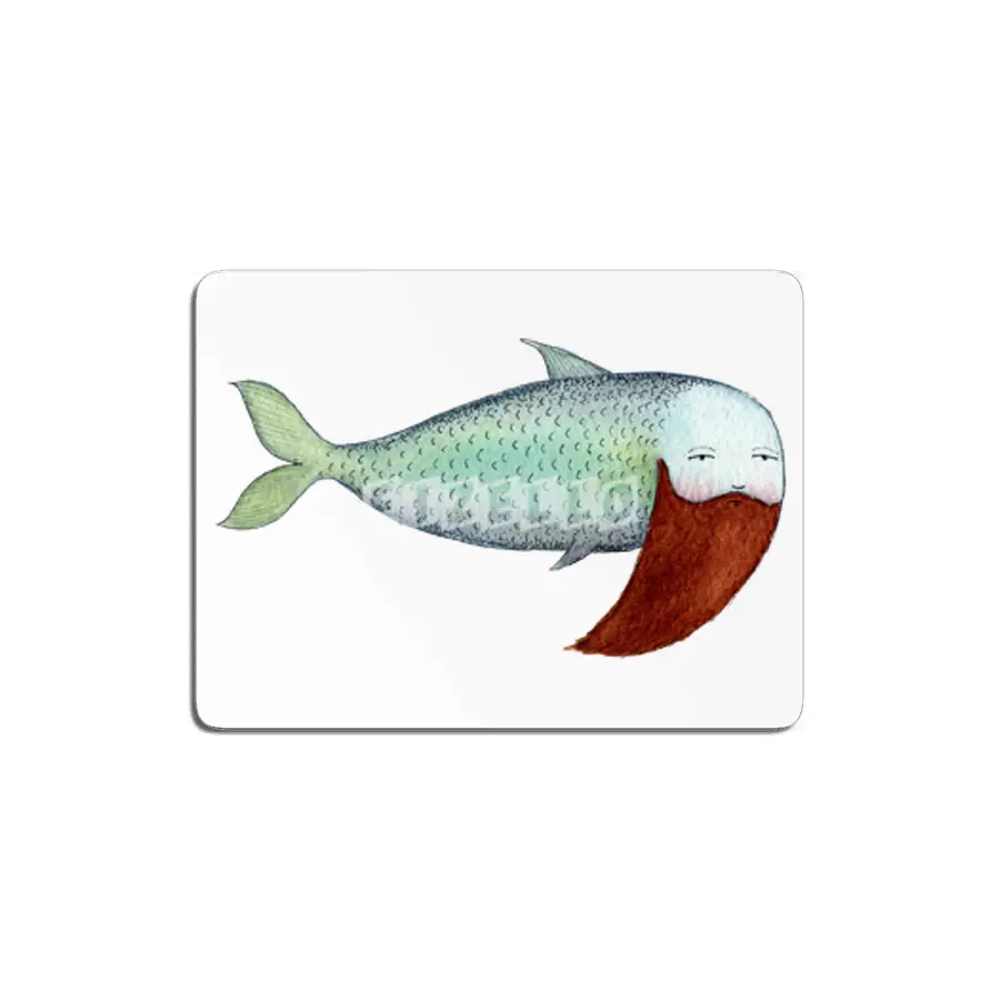 Fish with Beard MDF Tablo