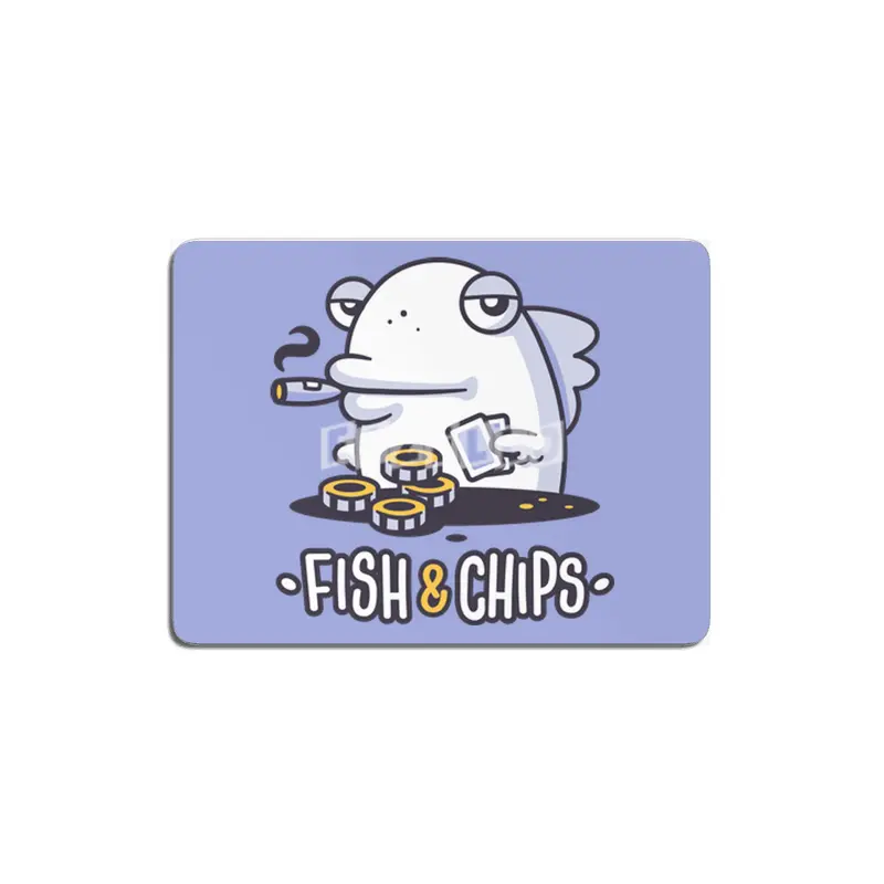 Fish and Chips MDF Tablo