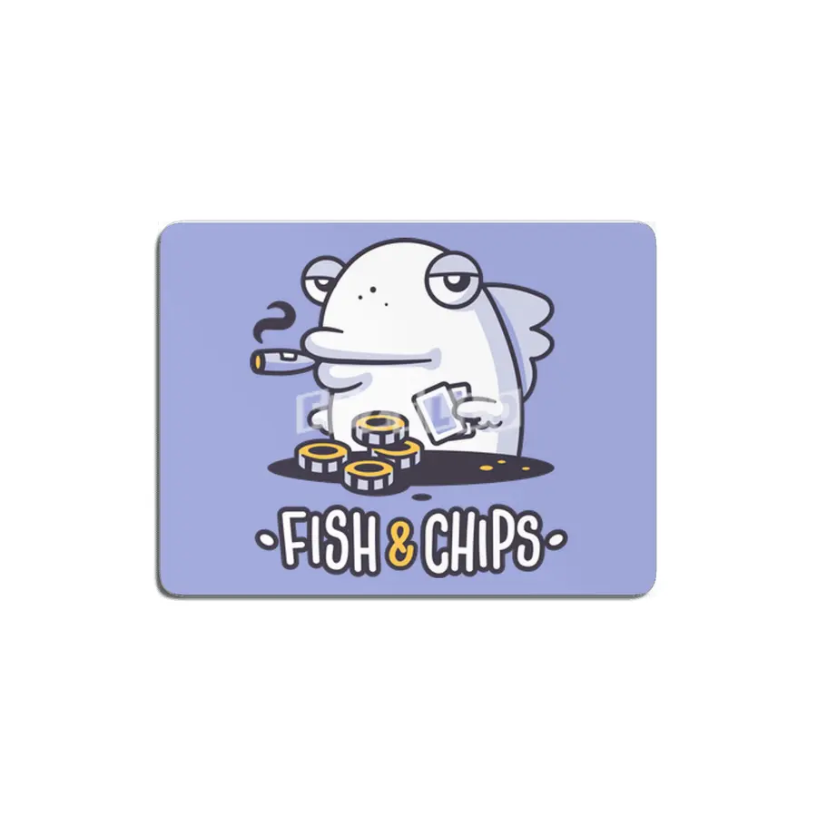 Fish and Chips MDF Tablo