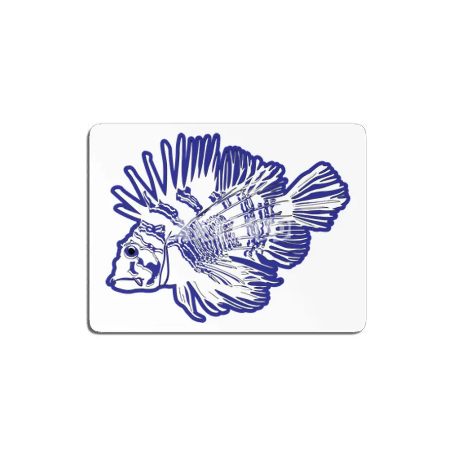 Lionfish - Blue MDF Tablo
