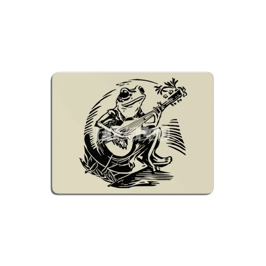 Frog with banjo MDF Tablo