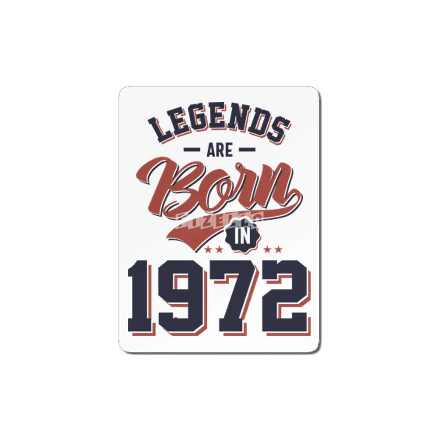 Legends Are Born in 1972 Birthday Gift MDF Tablo
