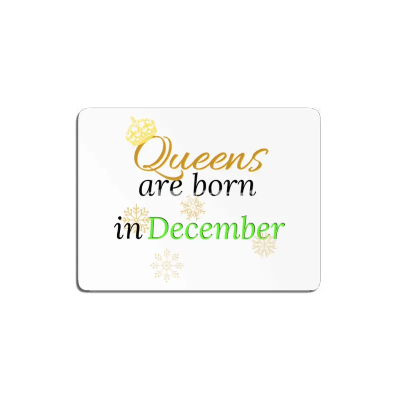 Queens Are Born in December MDF Tablo