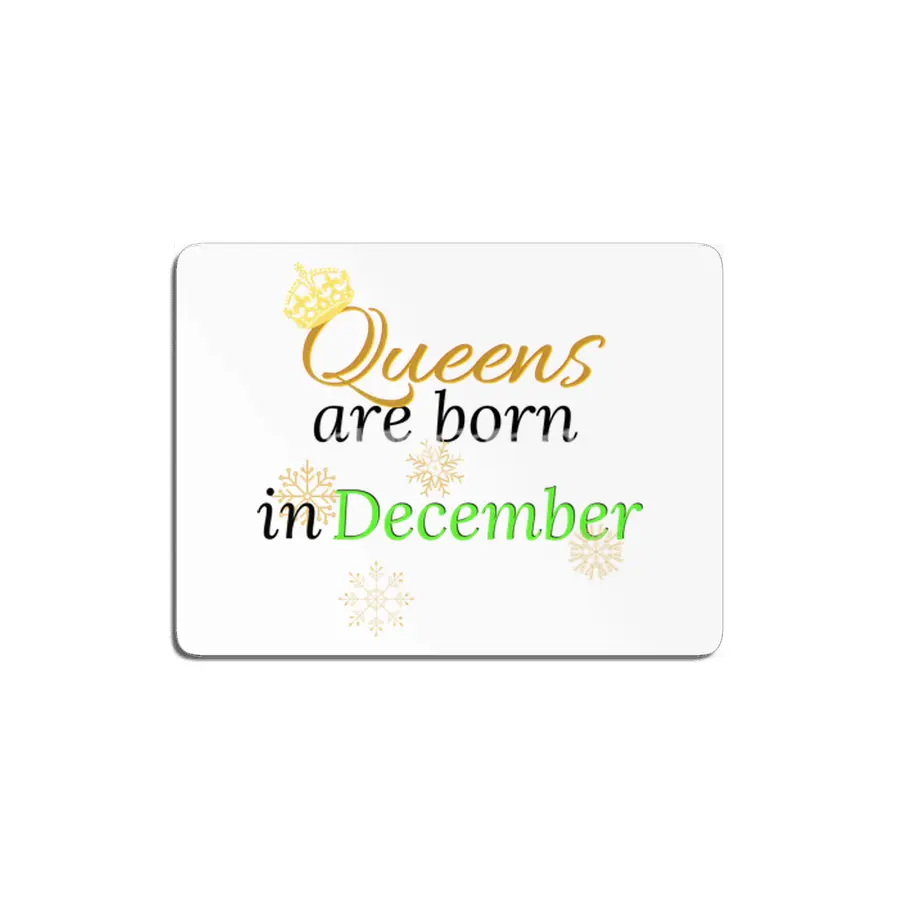Queens Are Born in December MDF Tablo