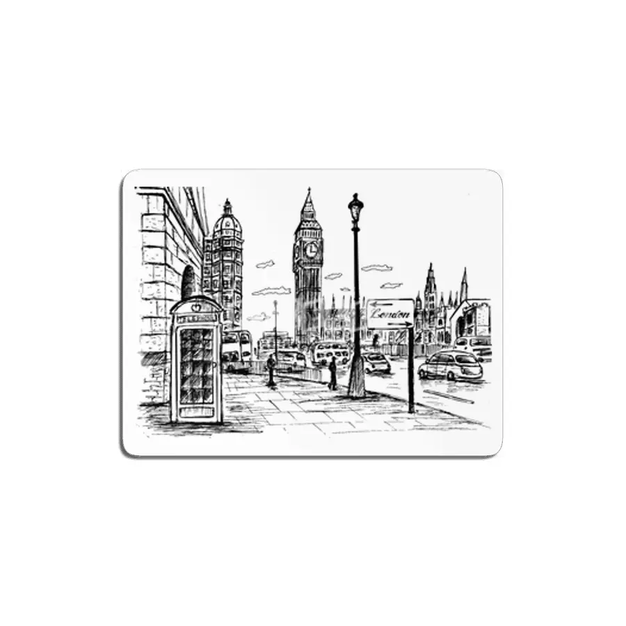 London Telephone Boot MDF Tablo