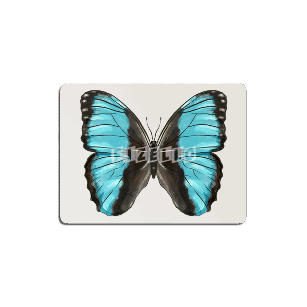 Blue Butterfly Insect Art MDF Tablo