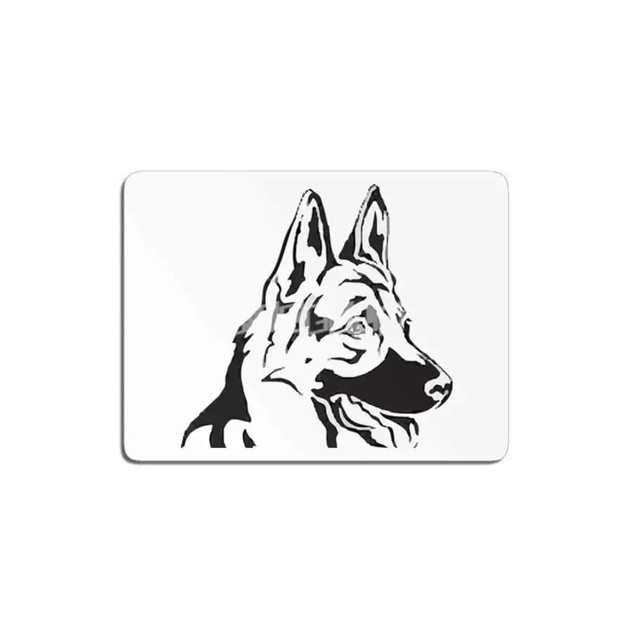 Decorative Portrait Profile Dog MDF Tablo