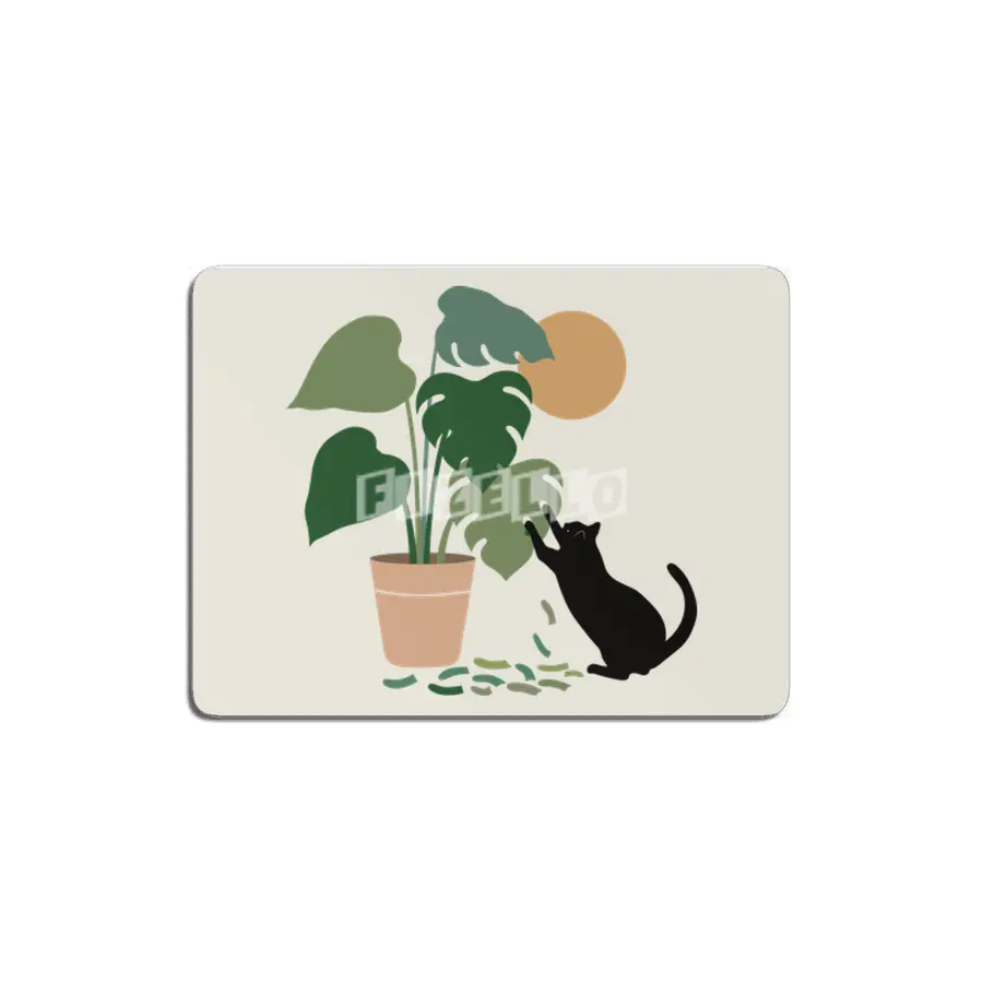 Cat and Plant 13: The Making of Monstera MDF Tablo