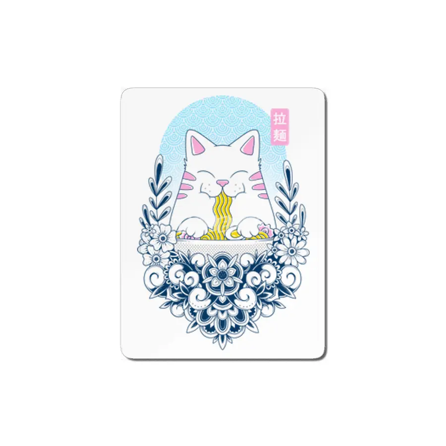 Ramen Cat MDF Tablo