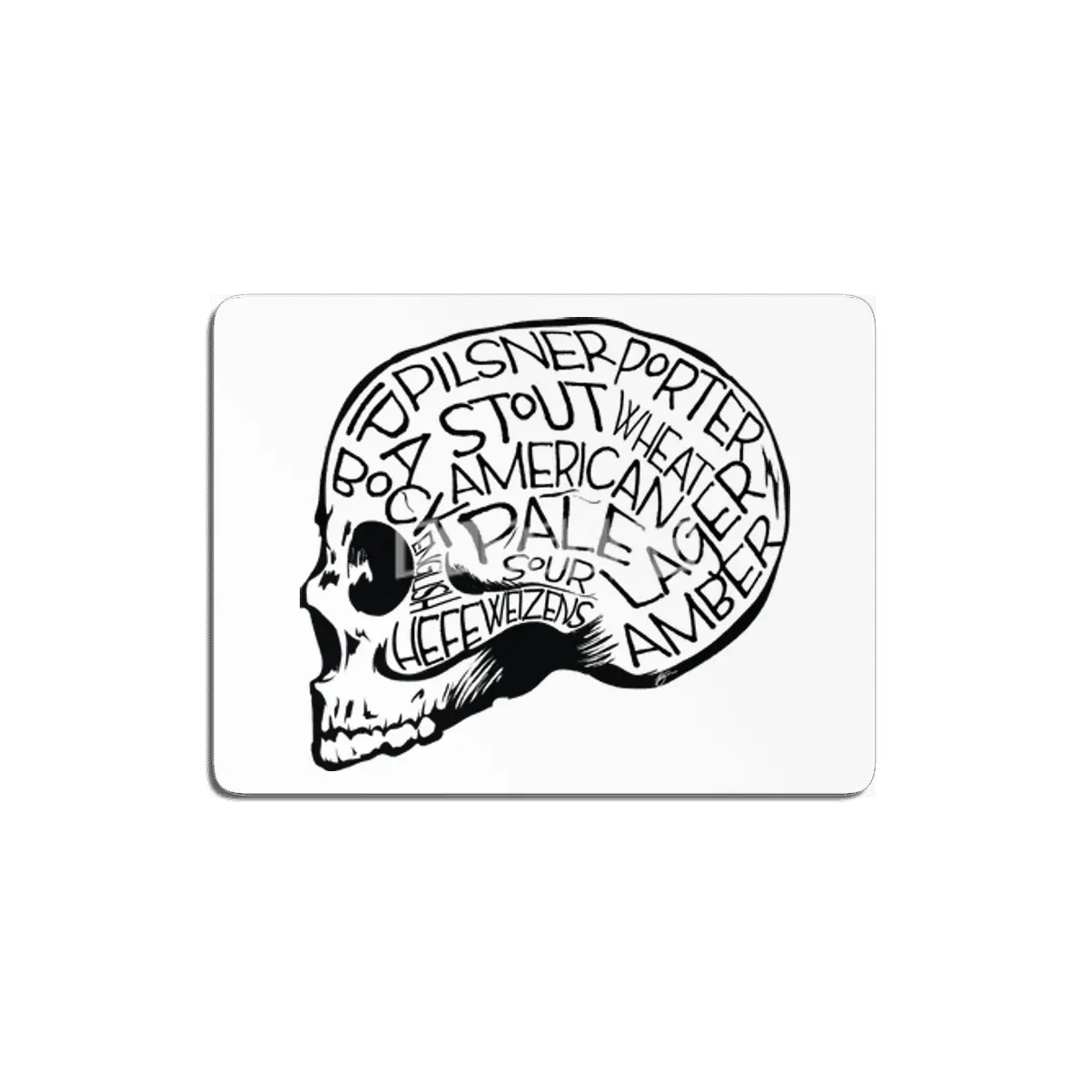 Head Full of Beer MDF Tablo