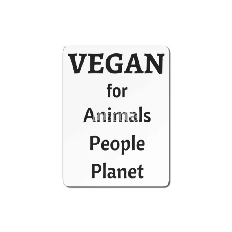 VEGAN for Animals People Planet MDF Tablo