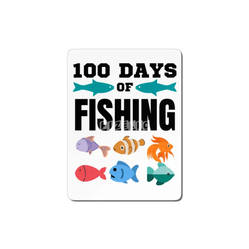 100 Days Of Fishing MDF Tablo