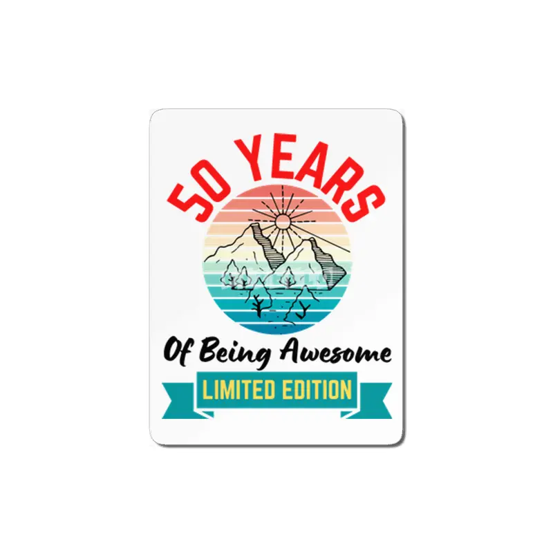 50 Years of Being Awesome. Limited Edition MDF Tablo