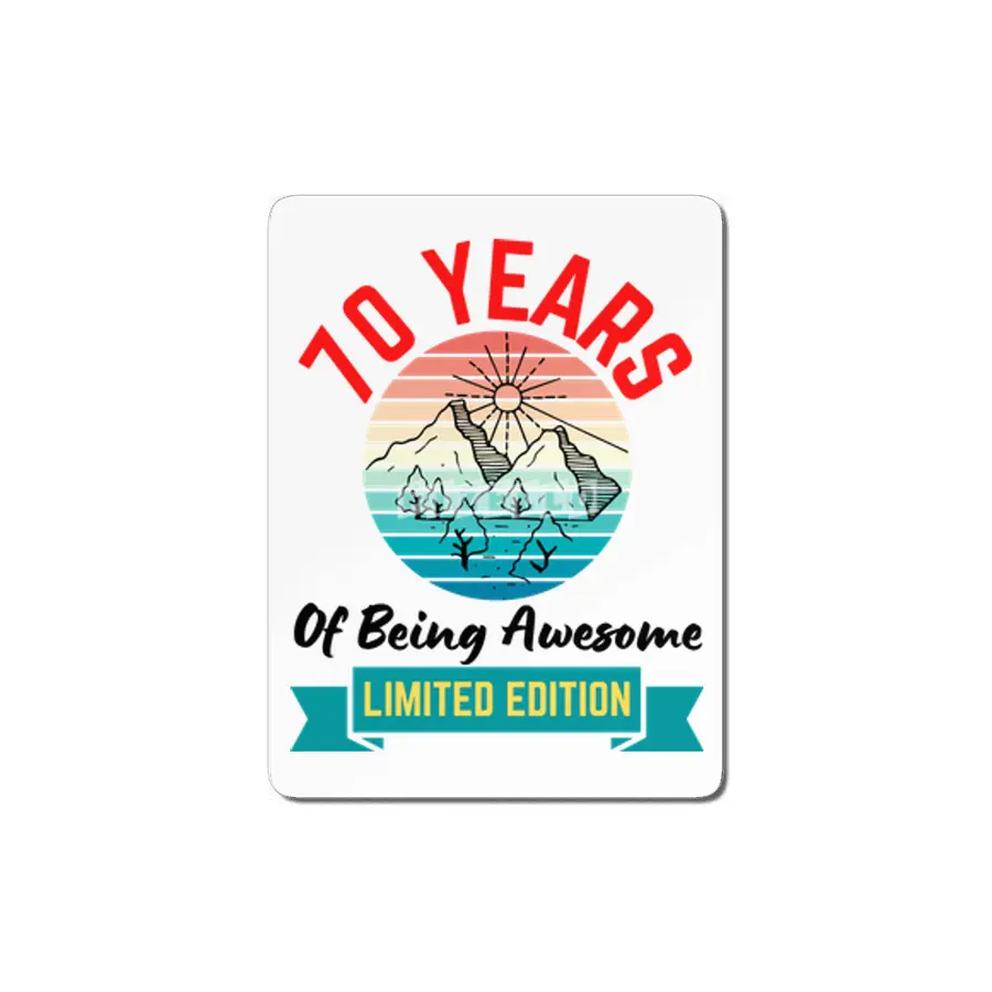 70 Years of Being Awesome. Limited Edition MDF Tablo