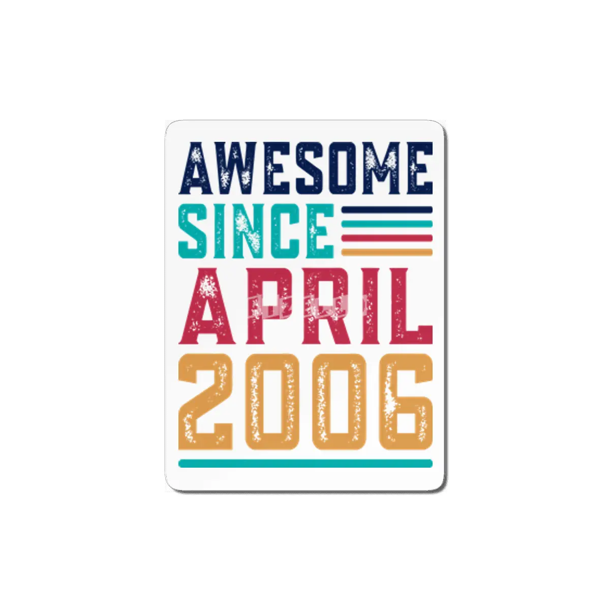 Awesome Since April 2007 MDF Tablo