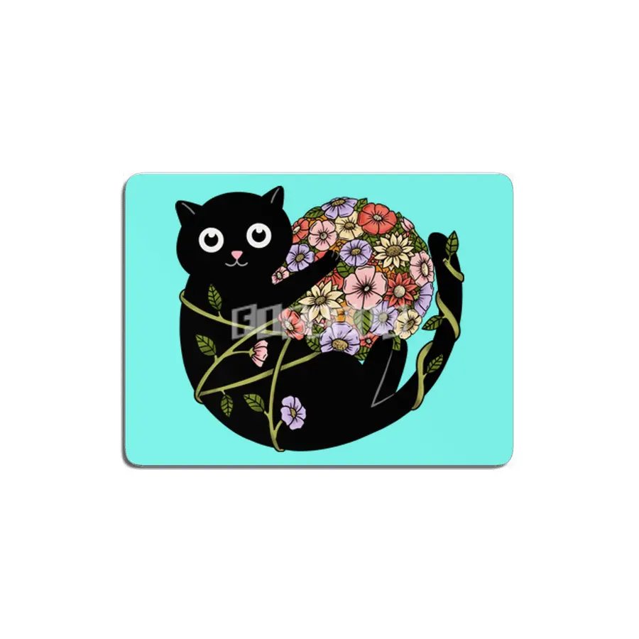 Cat flowers ball MDF Tablo