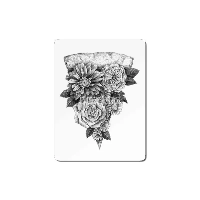 Flower Pizza MDF Tablo