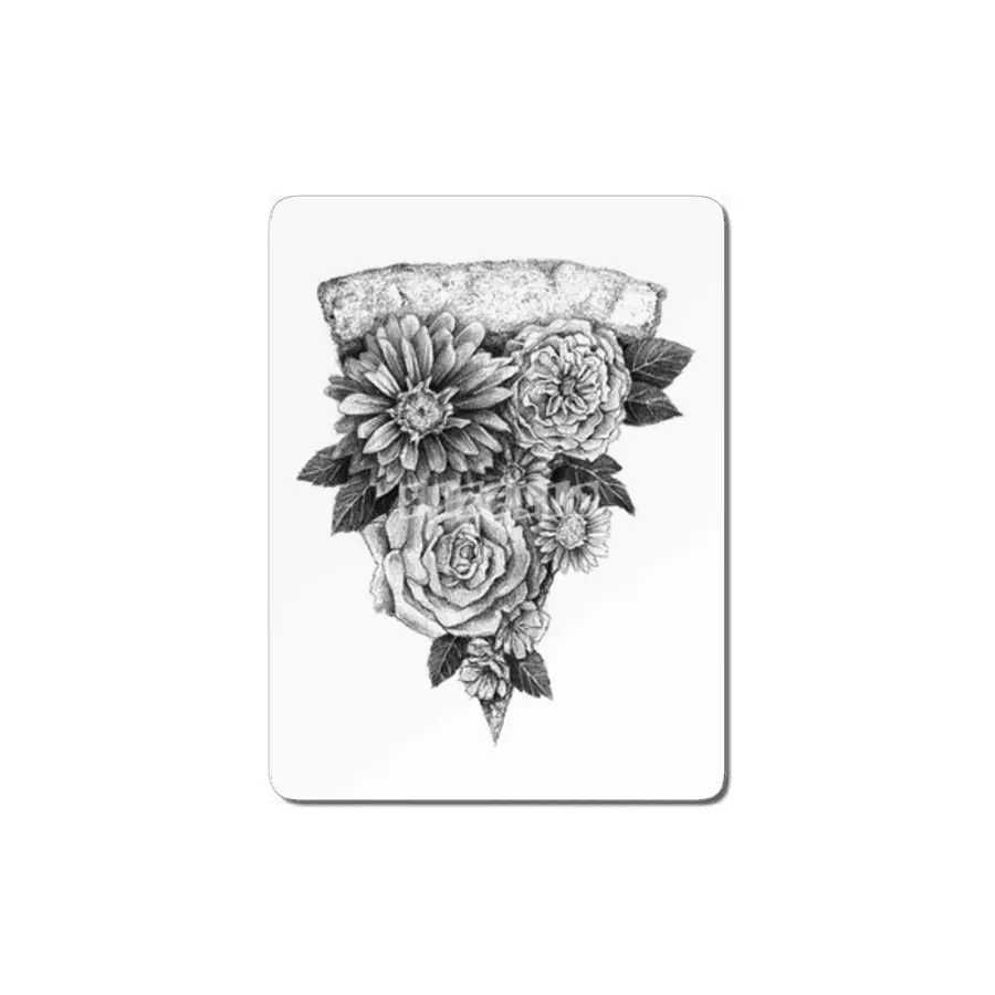 Flower Pizza MDF Tablo