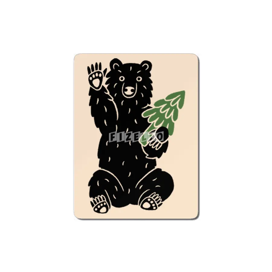 Bear in the Woods MDF Tablo