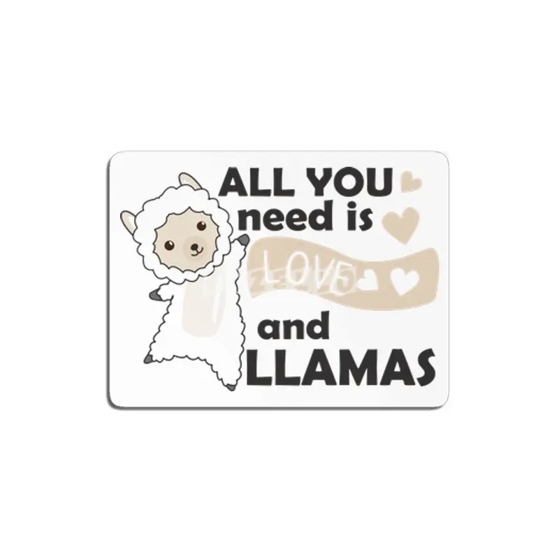 All You Need Is Love And Llama's Sweet Llama Heart MDF Tablo