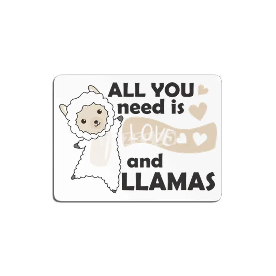 All You Need Is Love And Llama's Sweet Llama Heart MDF Tablo