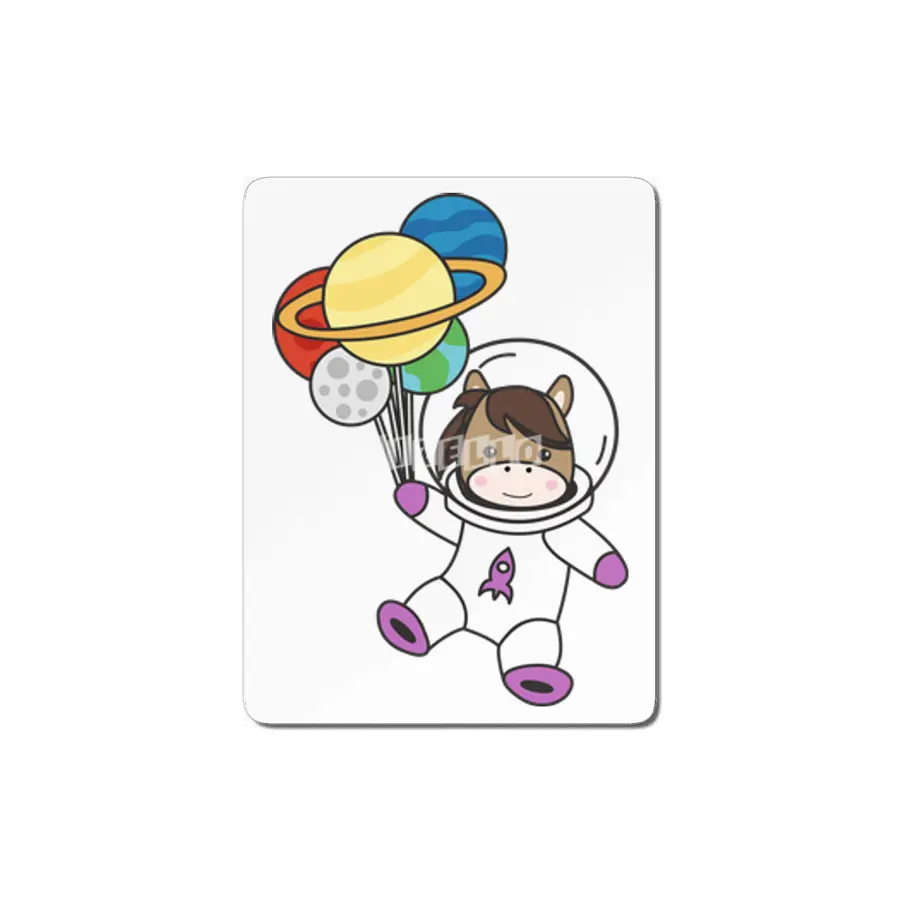 Astronaut Horse Ponny Planet Earth Mars MDF Tablo