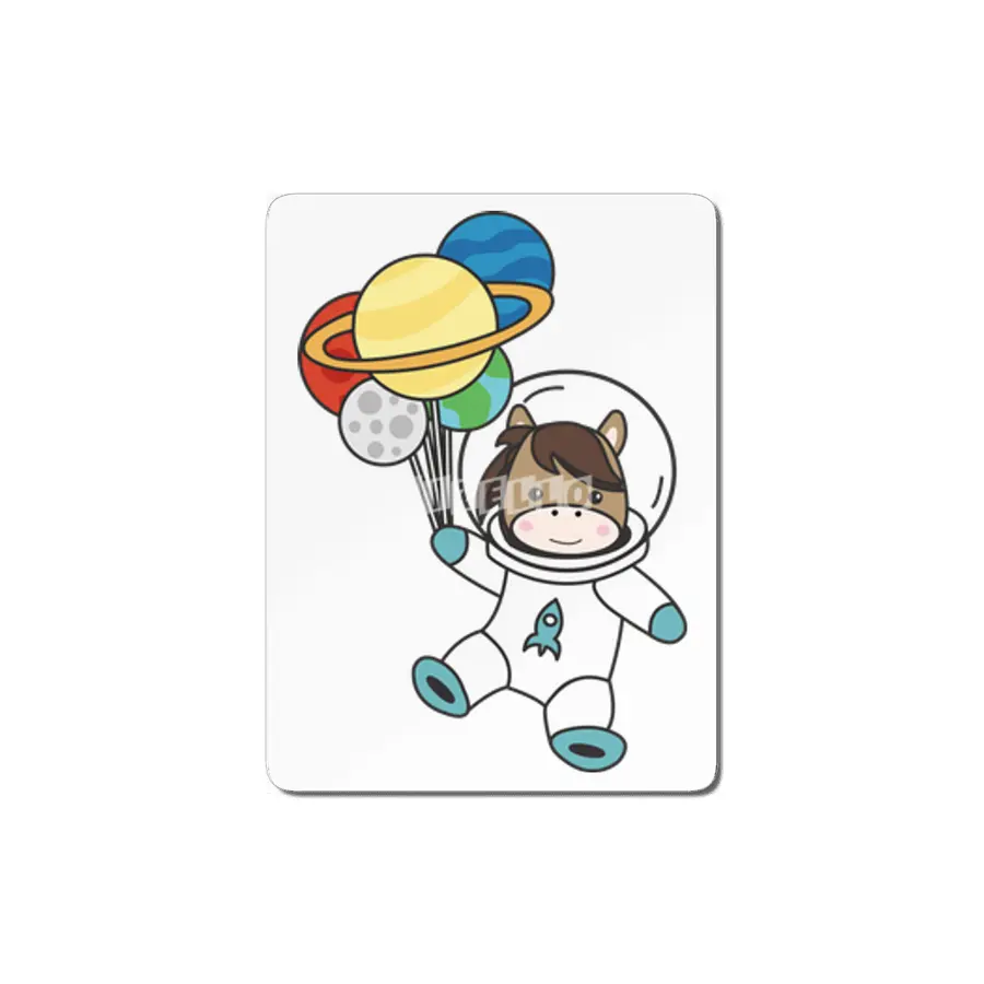 Astronaut Horse Ponny Planet Earth Mars MDF Tablo
