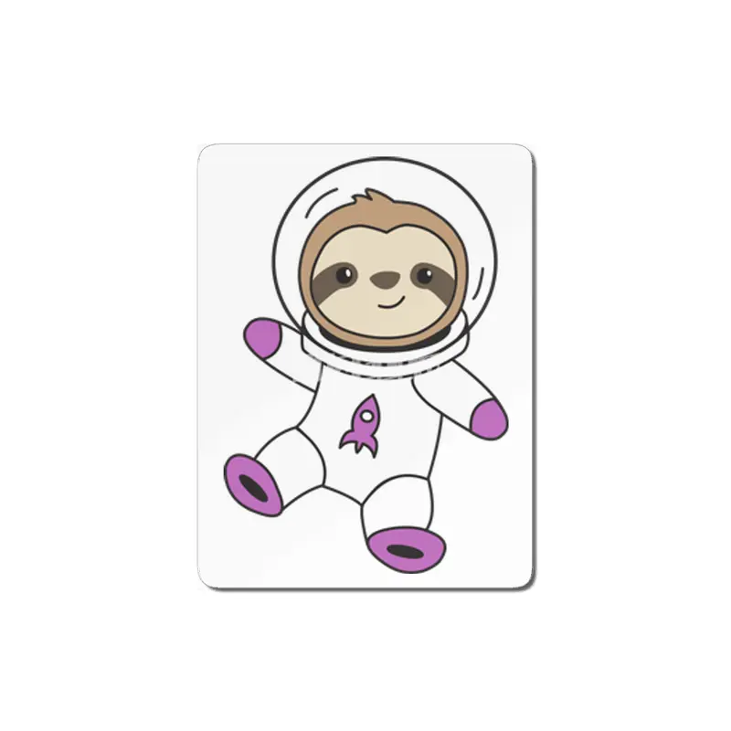 Astronaut Sloth Planet Earth Mars Space MDF Tablo