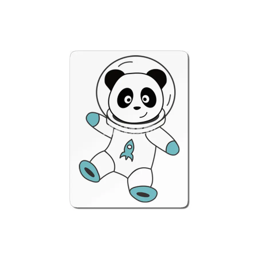 Astronauts Pandas Planet Earth Space MDF Tablo