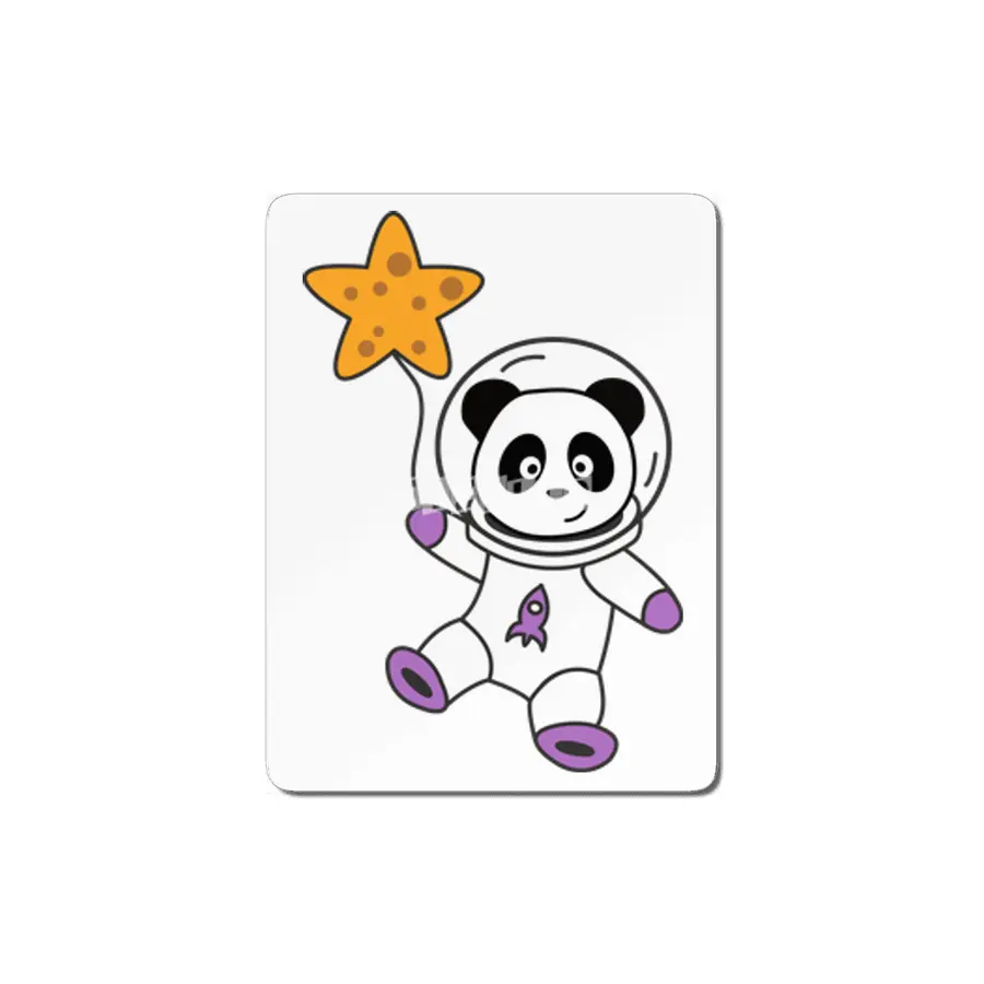 Astronauts Pandas Planet Earth Space Star MDF Tablo